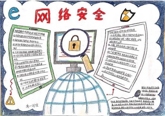 简单网络安全手抄报内容2第二张网络安全手抄报小学简单1第一张网络