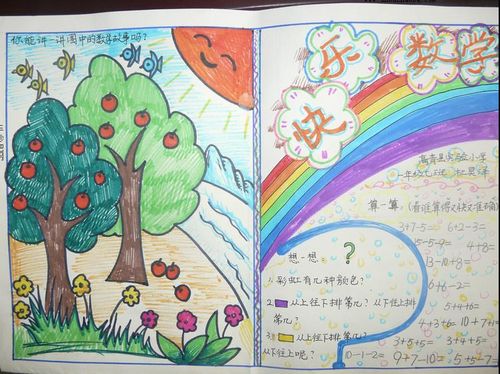 三年级数学手抄报彩虹有几种颜色