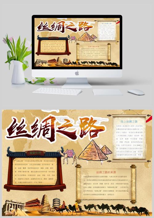 丝绸之路的来源手抄报模板