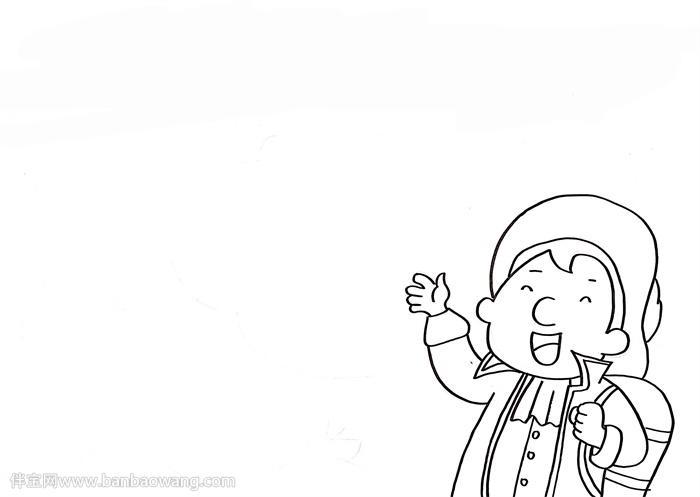 卡通人物简笔画手抄报手抄报图片大全