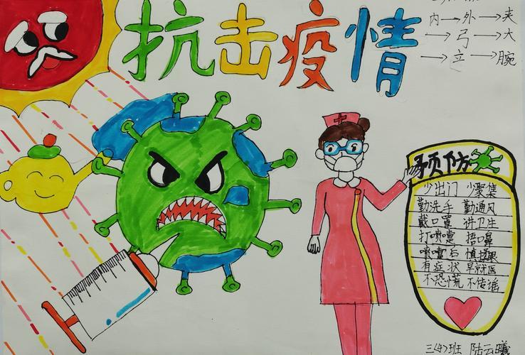 庆六一致敬疫情先锋手抄报庆六一手抄报