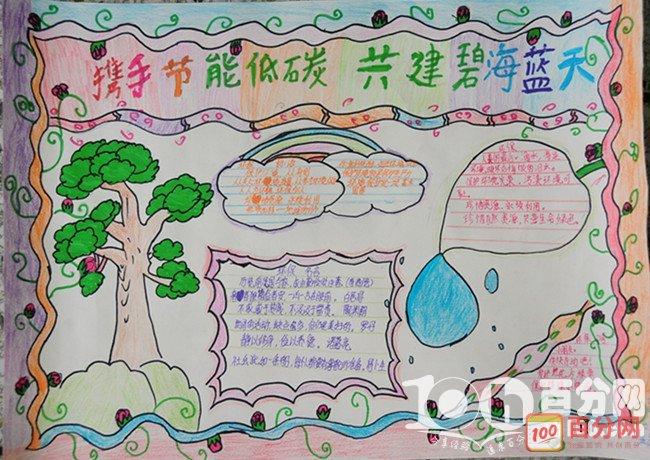 低碳环保手抄报