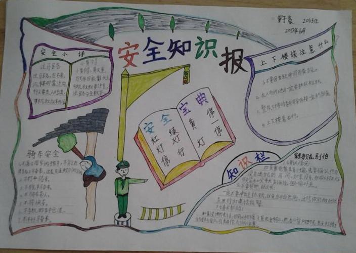 中学生安全手抄报图片大全