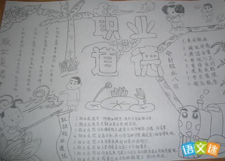 爱岗敬业乐于奉献手抄报爱国敬业手抄报