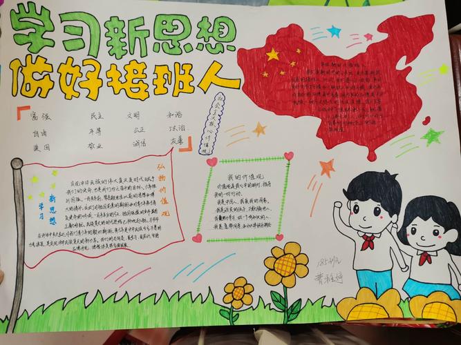 学习新思想 做好接班人手抄报