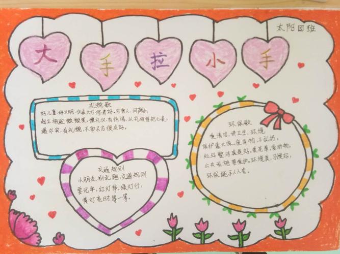 我们还做了精美的小手抄报.