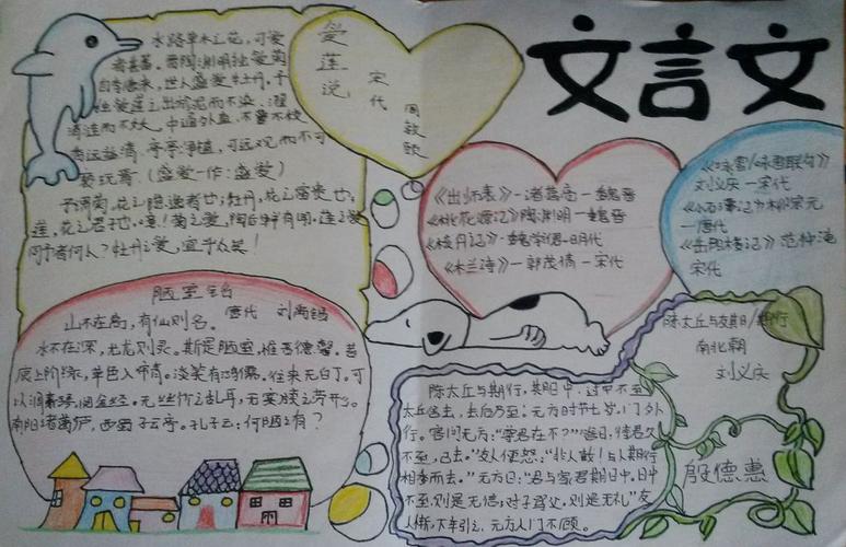 我爱文言文手抄报