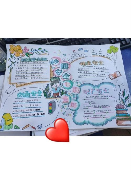 北城三中 平安校园 手抄报创作材料