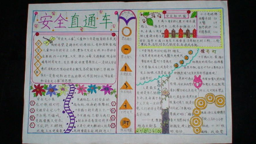 安全手抄报的图片 安全手抄报的图片
