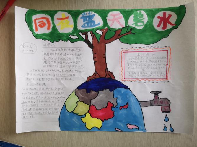 少先队员守护碧水蓝天手抄报少先队员手抄报