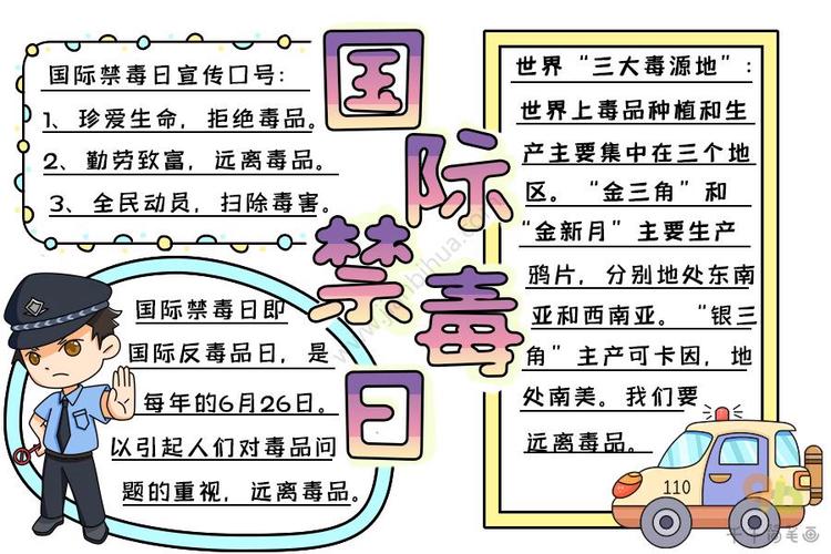 关于2024年禁种铲毒的手抄报青少年禁毒手抄报