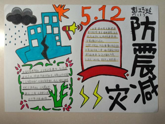 纪念512小学生手抄报小学生手抄报