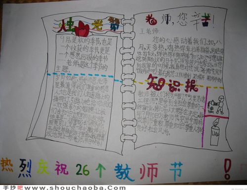 教师节手抄报 18