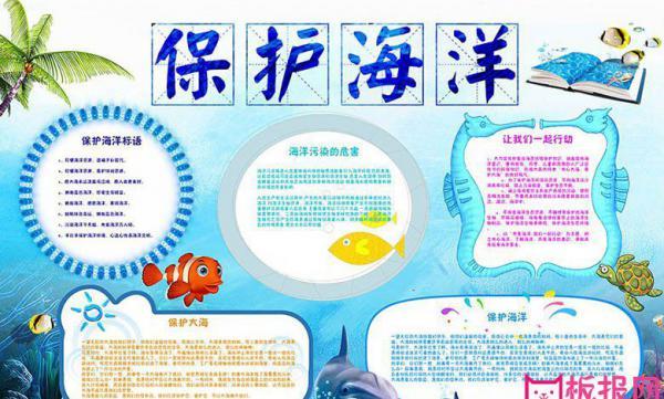 环保手抄报内容保护海洋