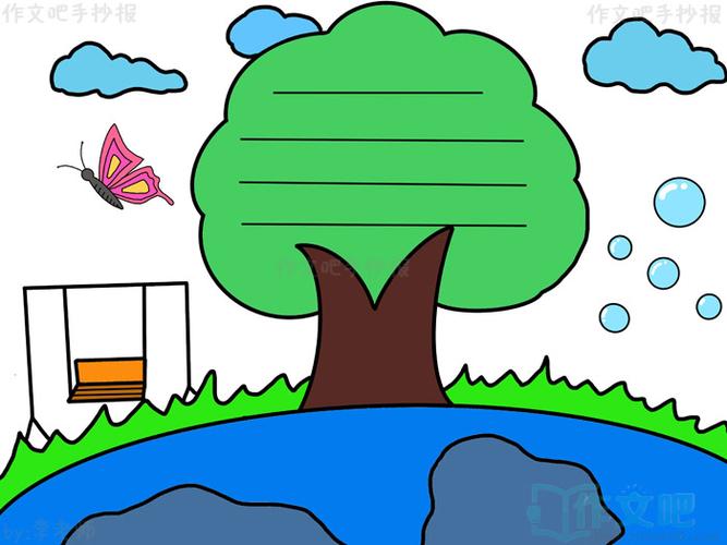 植树节手抄报简单又漂亮字少画多