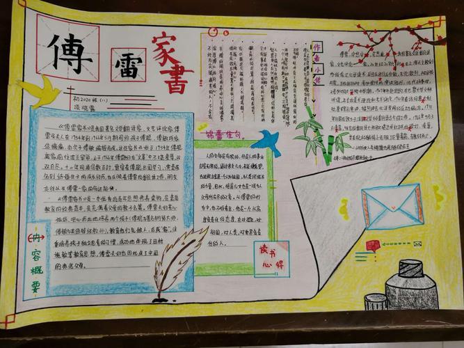 围绕读后感傅雷家书手抄报傅雷家书手抄报