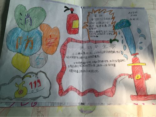 赵庄学校消防安全手抄报作品展 写美篇1 火灾袭来时要迅速逃生