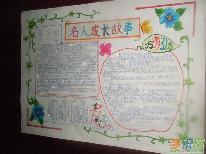 关于四年级伟人成长的手抄报成长的足迹手抄报 关于四年级伟人成长的手抄报成长的足迹手抄报