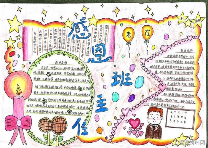 一二年级感恩老师手抄报图片-点赞啦 一二年级感恩老师手抄报图片-点赞啦