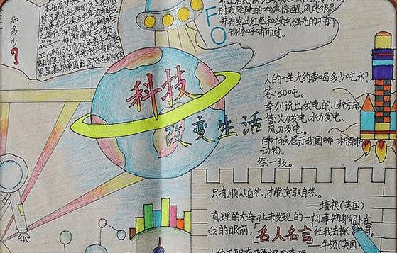 手抄报科技主题关于科技主题的手抄报