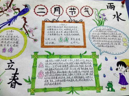 二月份节气手抄报优秀作品展