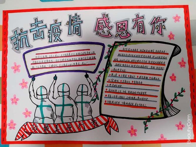 濮阳市第一中学初一14班《感恩有你抗击疫情》手抄报活动 濮阳市第一中学初一14班《感恩有你抗击疫情》手抄报活动