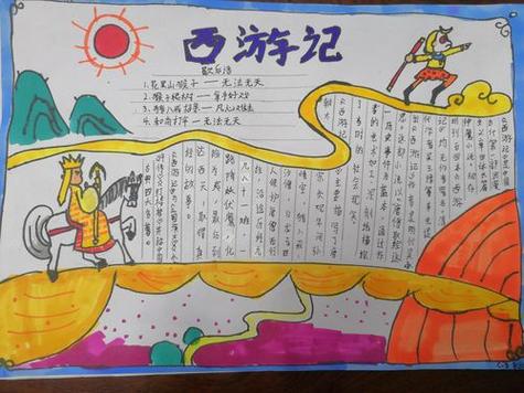 西游记初中精美手抄报西游记手抄报
