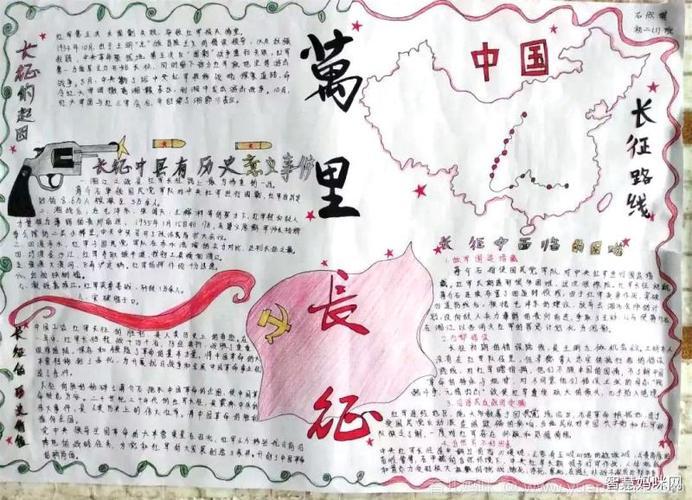 纪念长征80周年手抄报长征精神主题的手抄报内容及图片关于长征精神的