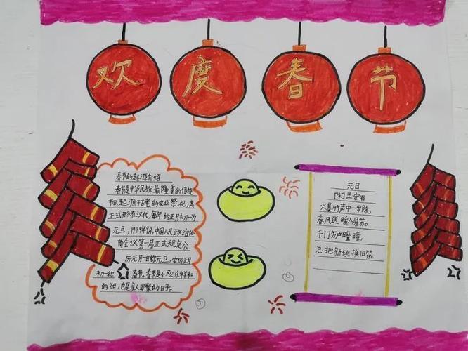 小手绘节日传统记心间二小三2班语文综合性学习手抄报比赛
