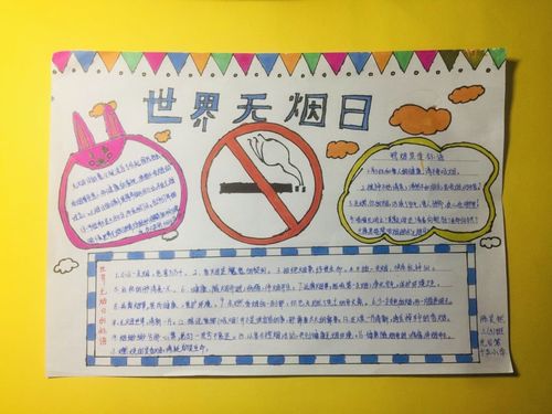 305班 世界无烟日 手抄报