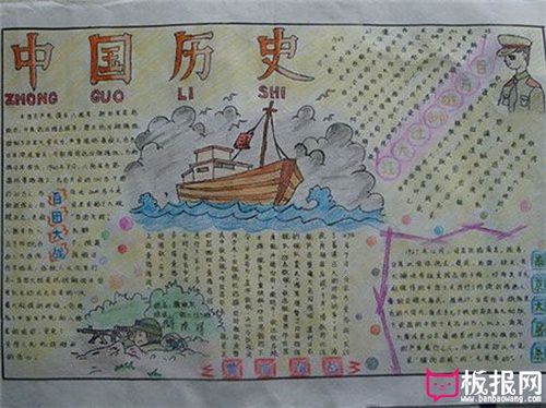 铭记历史的手抄报 中国历史