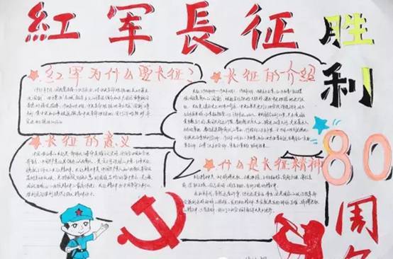 纪念长征胜利80周年手抄报内容大全