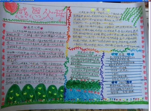 感恩父母手抄报学会与家长沟通的手抄报 关于交通的手抄报感恩父亲手