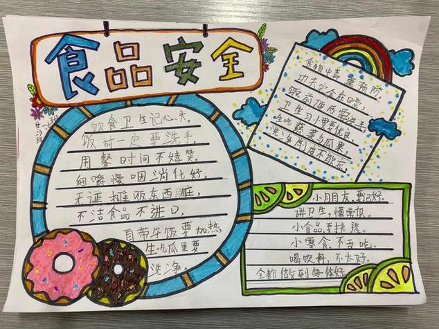 创建食安靠大家手抄报饮食安全手抄报