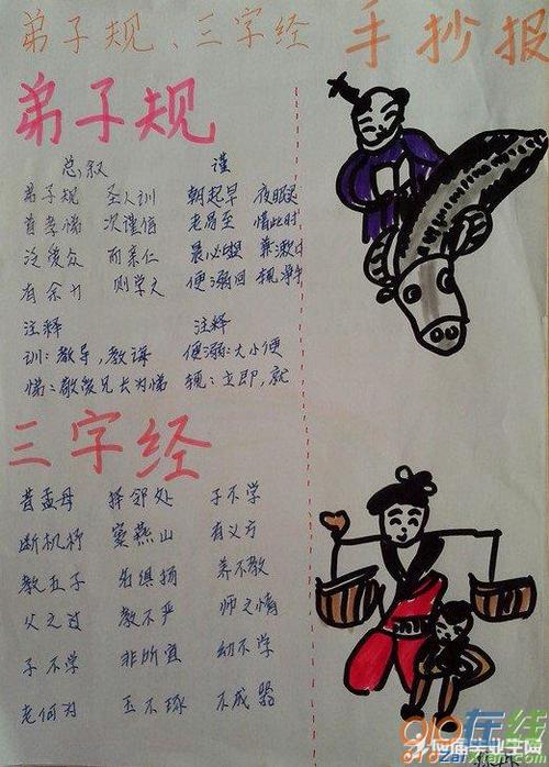 三字经手抄报大全图片大全