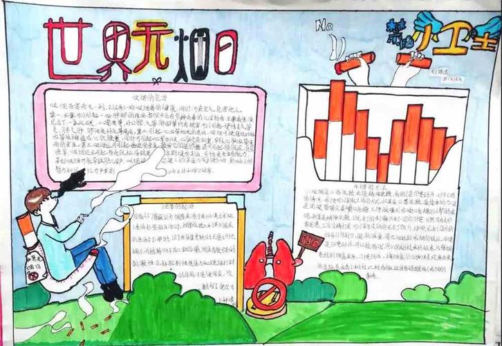 禁烟手抄报 无烟日手抄报