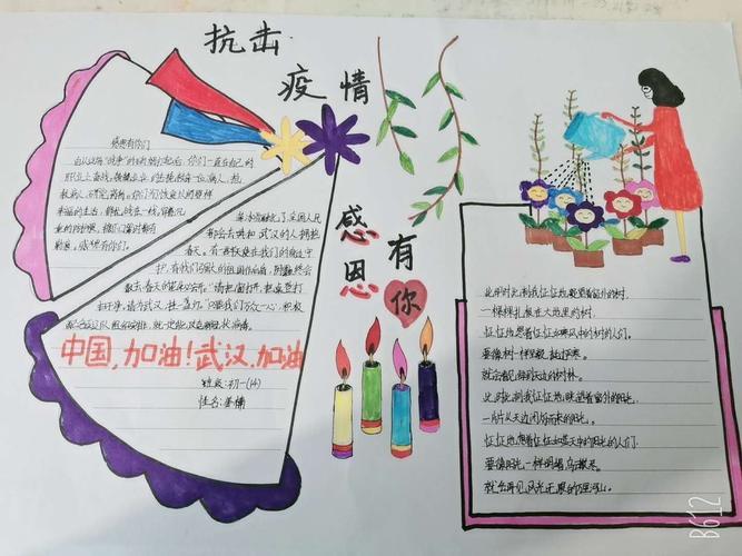 疫路同行有你有我手抄报感恩有你手抄报 疫路同行有你有我手抄报感恩有你手抄报