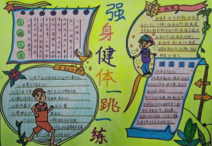 体育运动手抄报简单又漂亮