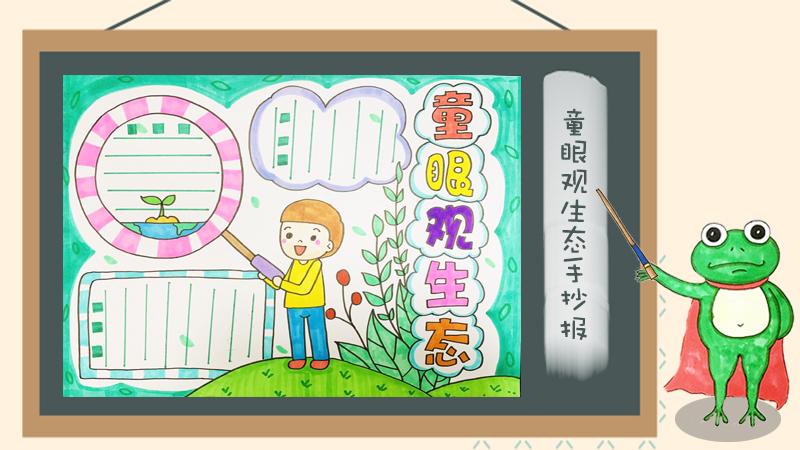 童眼观生态手抄报