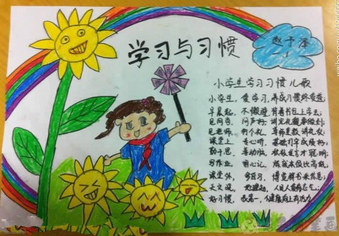 养成好习惯儿童手抄报