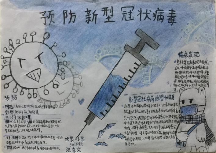 饮泉小学五 0 一班抗击疫情手抄报展示2024.03.01