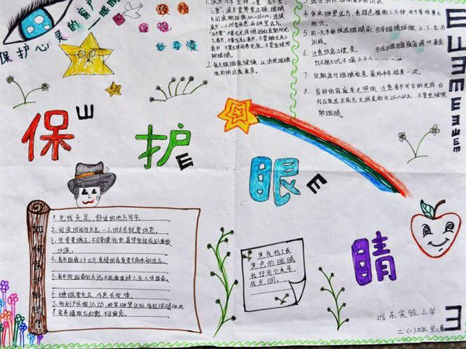 爱眼护眼手抄报图片 保护心灵的窗户