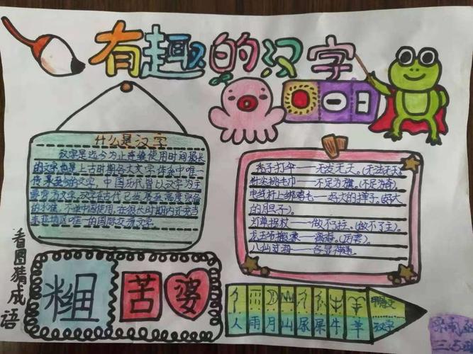 写字使生命飞翔------卫辉市第五完全小学 识字写字手抄报 比赛活动