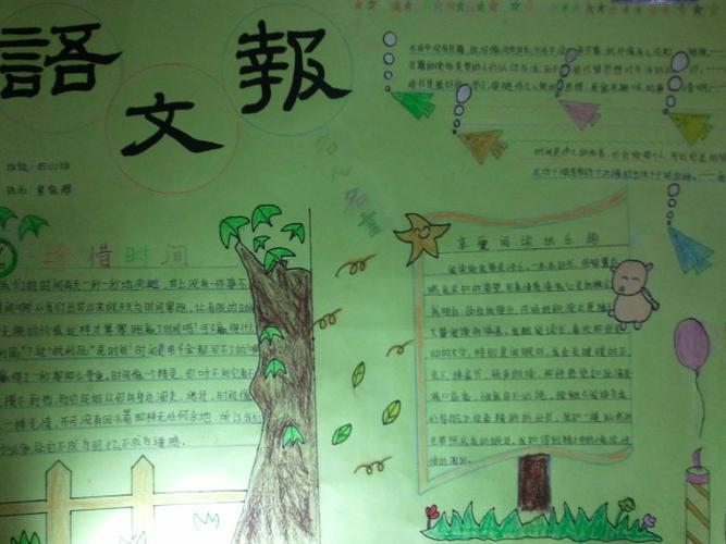 群文阅读展示成果手抄报语文阅读手抄报