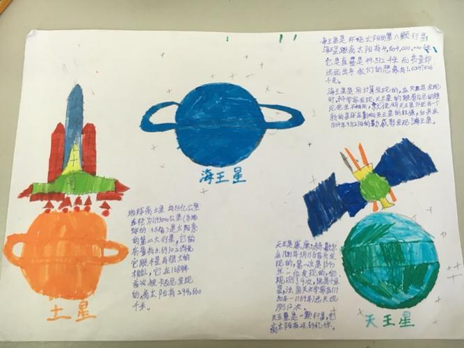 五年级九大行星手抄报五年级手抄报