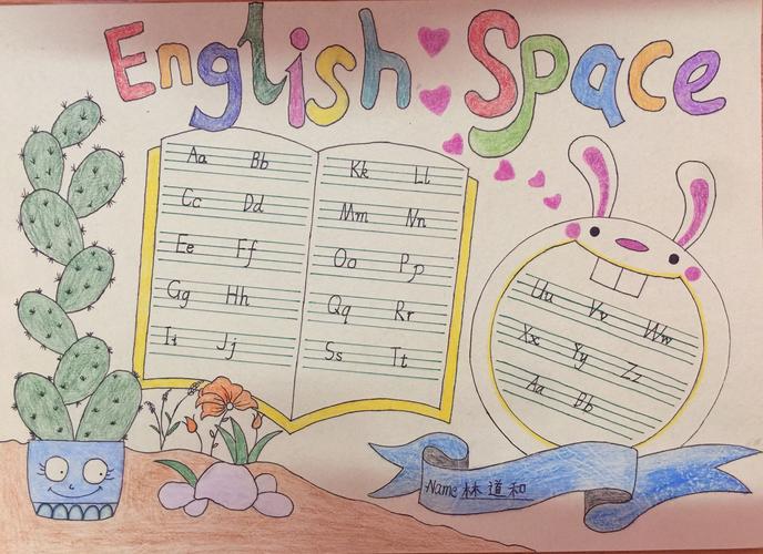 二年级英语 创意字母 手抄报 字母画报 评比结果及优秀作品展 - 美篇