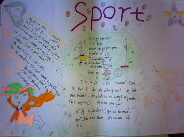 主题英语手抄报8张关于体育运动的英语手抄报图片关于奥林匹克运动会