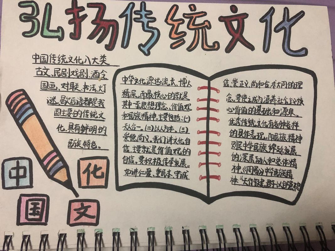 手抄报弘扬传统文化 中国书法是一门古老的艺术 历史悠久 也是中国最