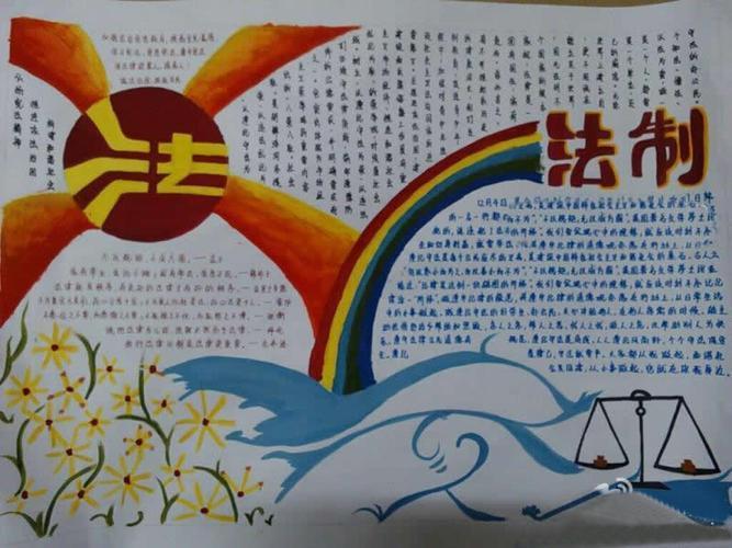 手抄报版面设计图大全信法遵法依法维权手抄报手抄报版面设计图《学海