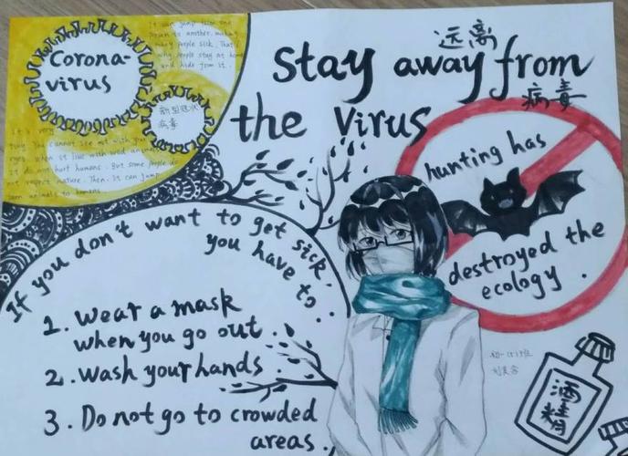 南昌一中初一年级防疫主题英语手抄报展示 南昌一中初一年级防疫主题英语手抄报展示